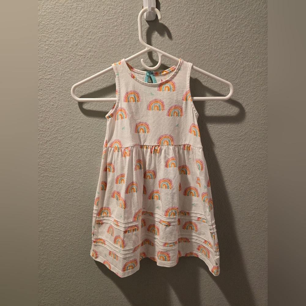 Burt's Bees Colorful Rainbow Dress Size 3T